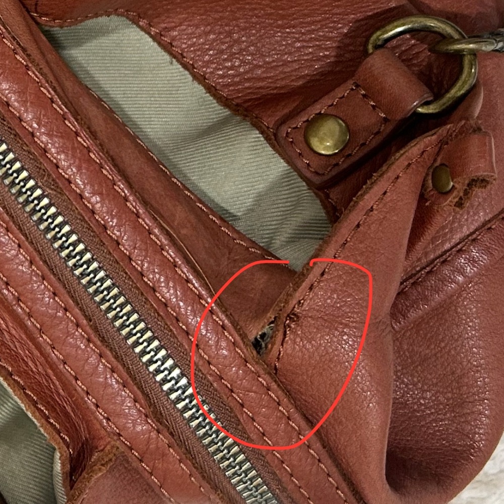 American Leather Co Leather Satchel - Picture 9 of 9